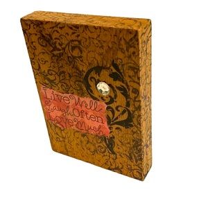 Live Well,Laugh Often, Love Much Wooden Shelf Decor